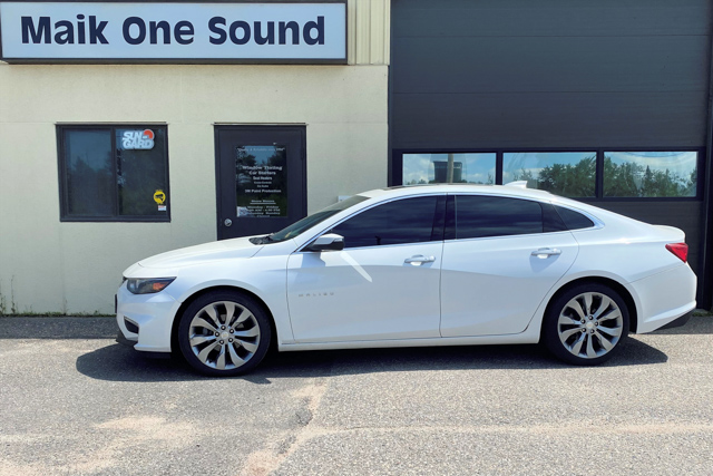 2016 Chevrolet Malibu with professional window tint in North Bay